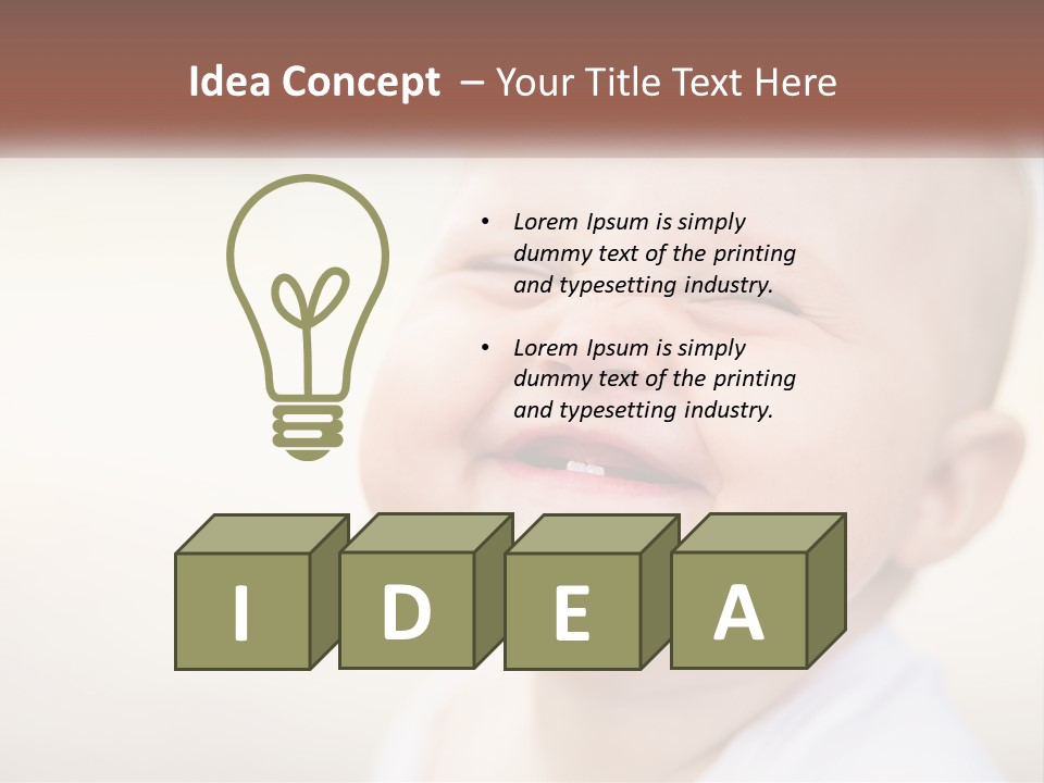 Blue Sky Man New PowerPoint Template