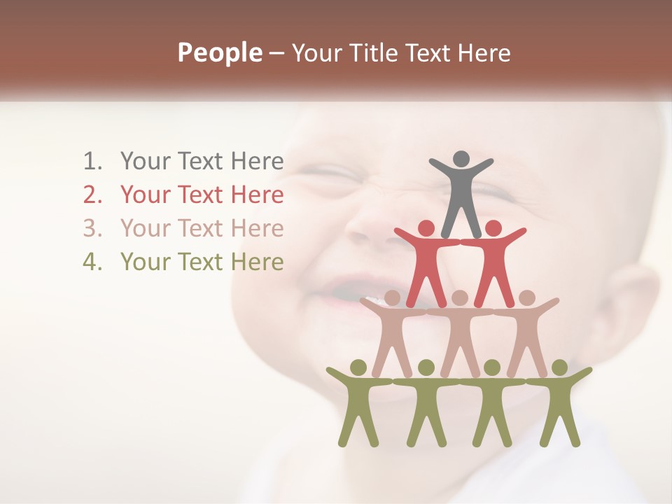 Blue Sky Man New PowerPoint Template