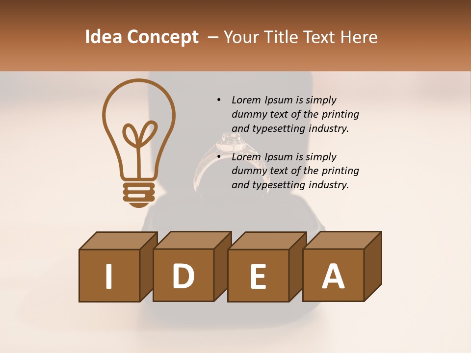 House Business Hand PowerPoint Template