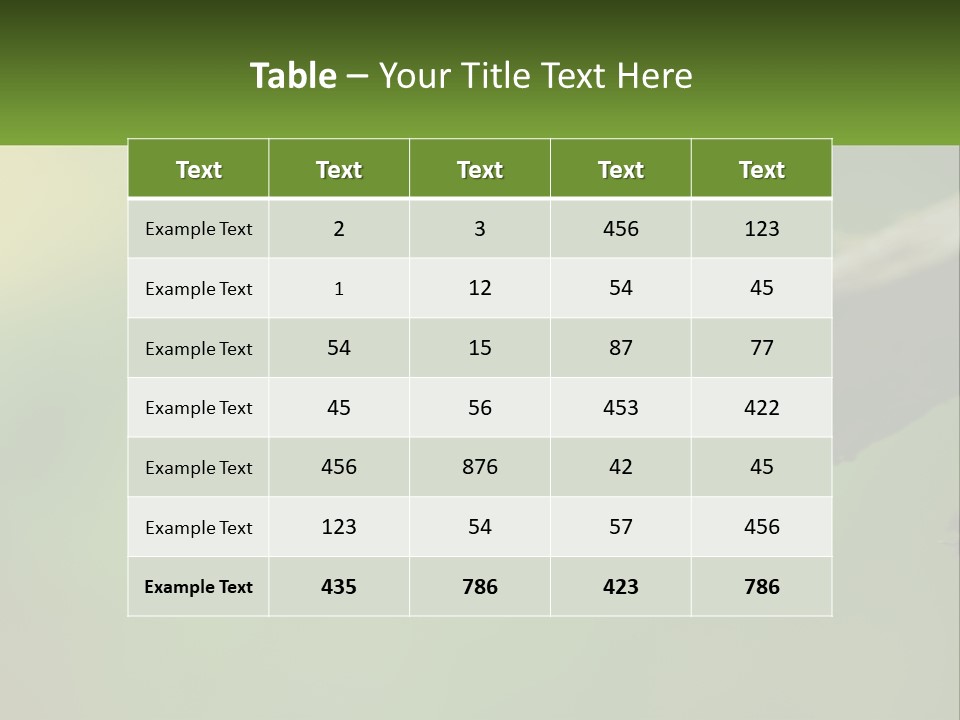 Model Nature Architecture PowerPoint Template
