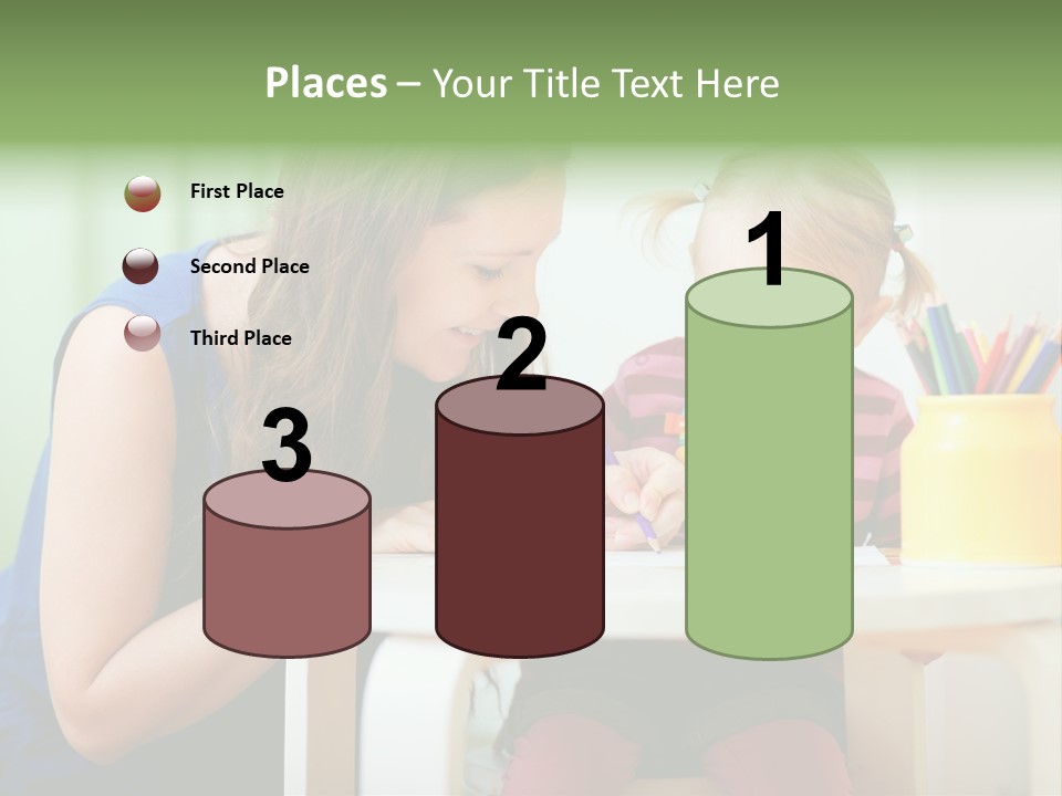 Selling Model Garden PowerPoint Template