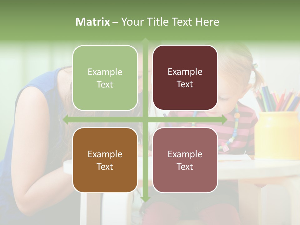 Selling Model Garden PowerPoint Template