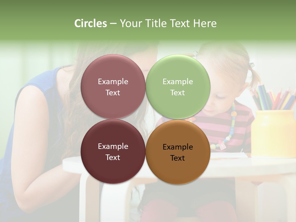 Selling Model Garden PowerPoint Template