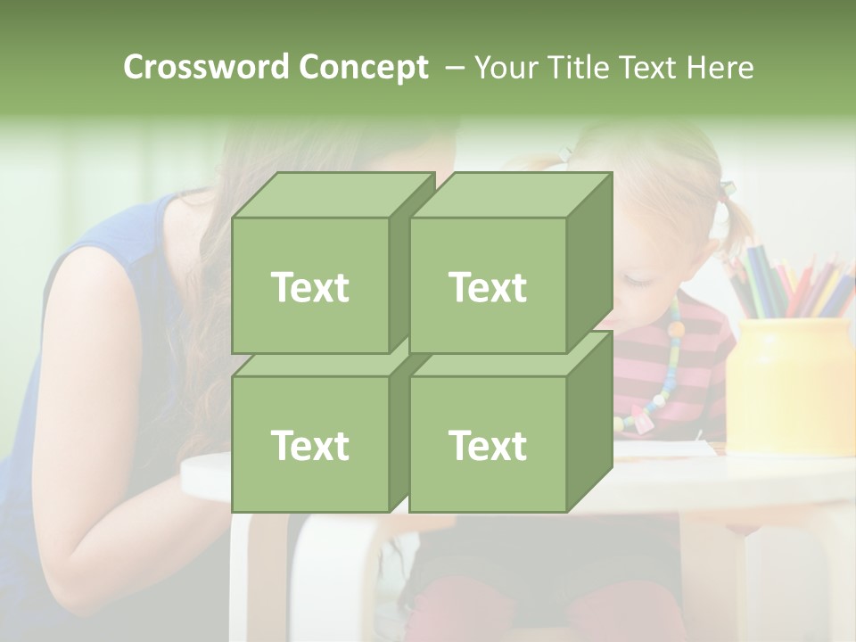 Selling Model Garden PowerPoint Template
