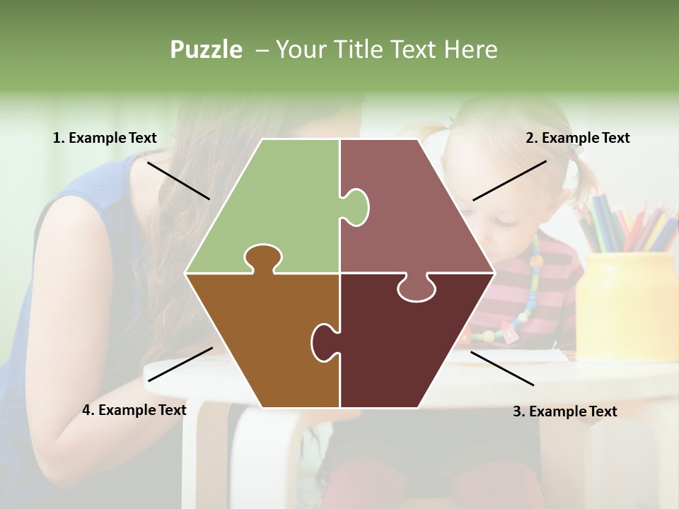 Selling Model Garden PowerPoint Template