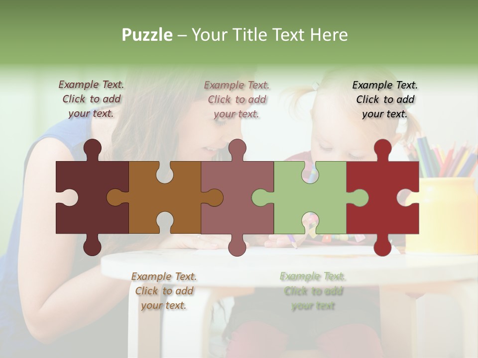 Selling Model Garden PowerPoint Template