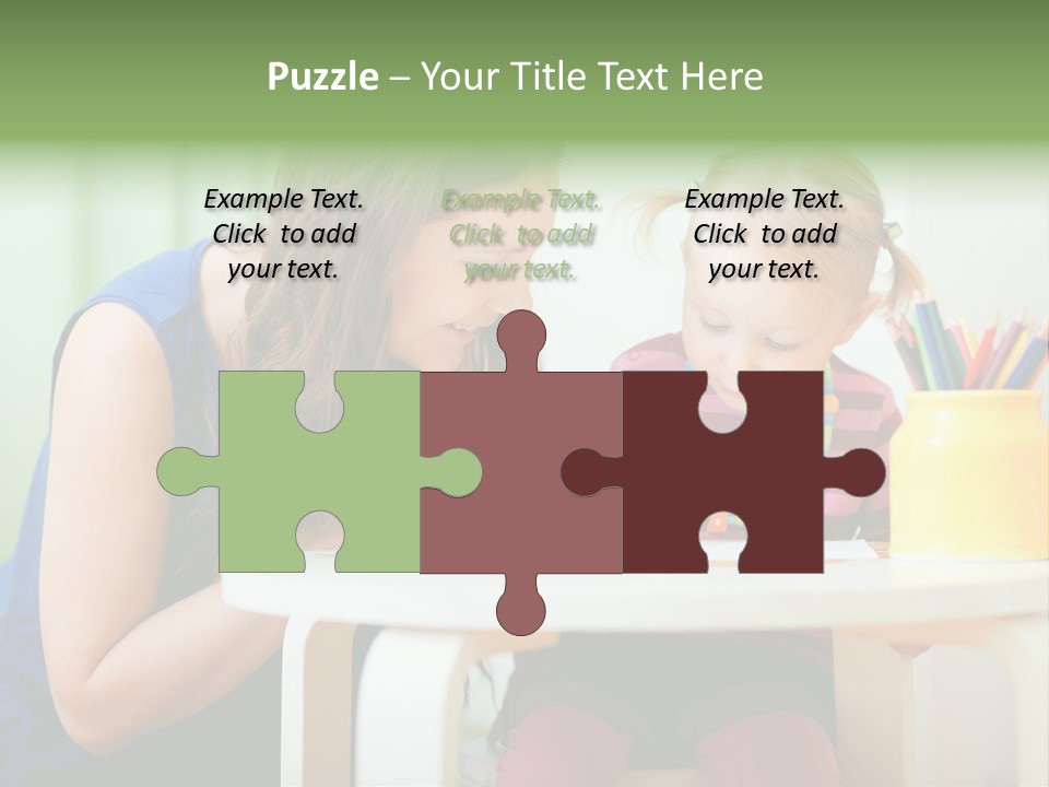 Selling Model Garden PowerPoint Template