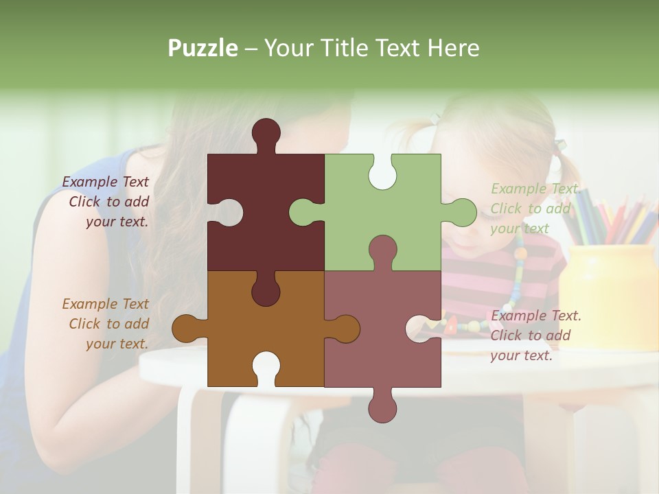 Selling Model Garden PowerPoint Template