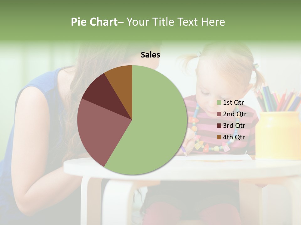 Selling Model Garden PowerPoint Template