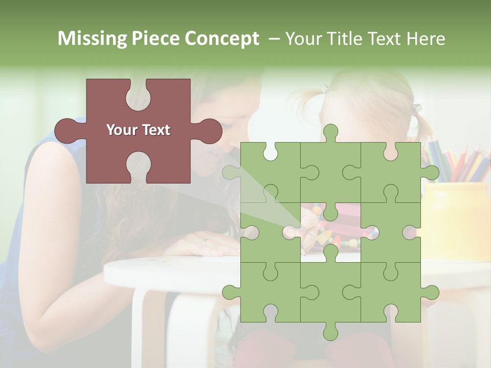 Selling Model Garden PowerPoint Template