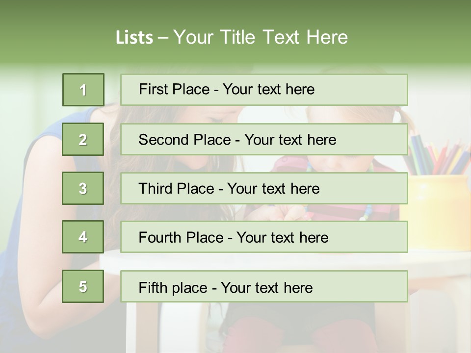 Selling Model Garden PowerPoint Template