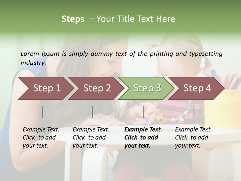 Selling Model Garden PowerPoint Template