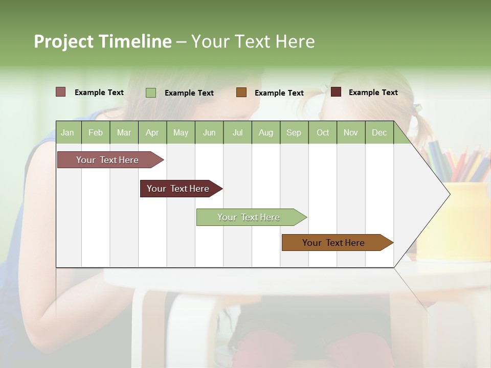 Selling Model Garden PowerPoint Template