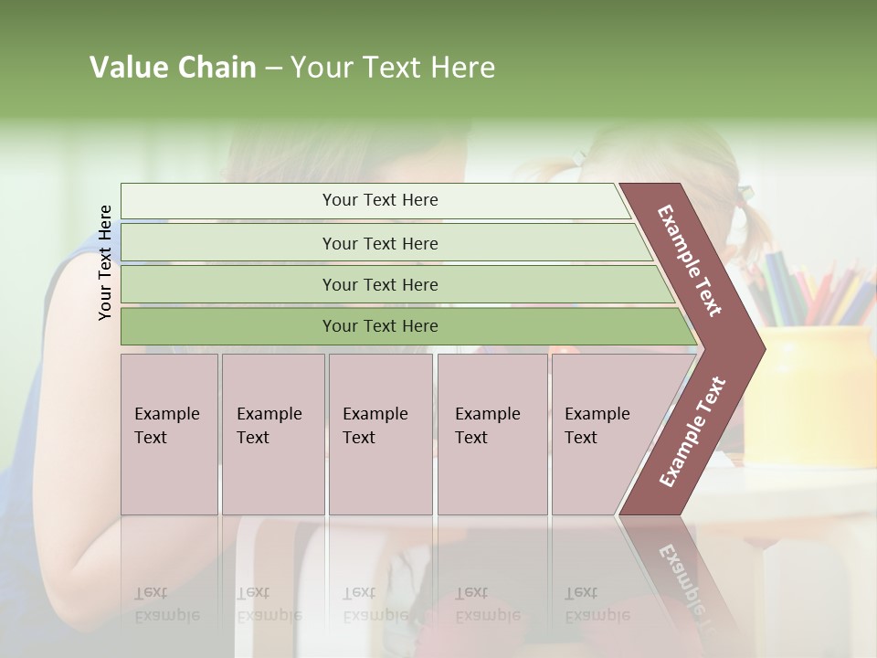 Selling Model Garden PowerPoint Template