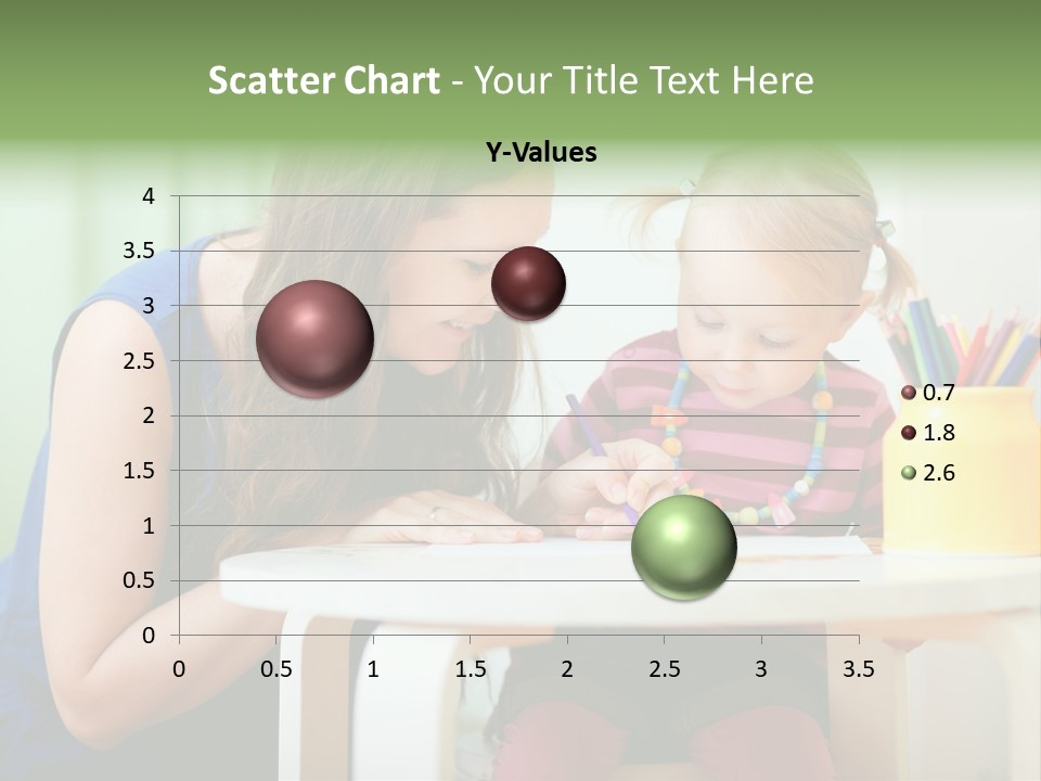 Selling Model Garden PowerPoint Template