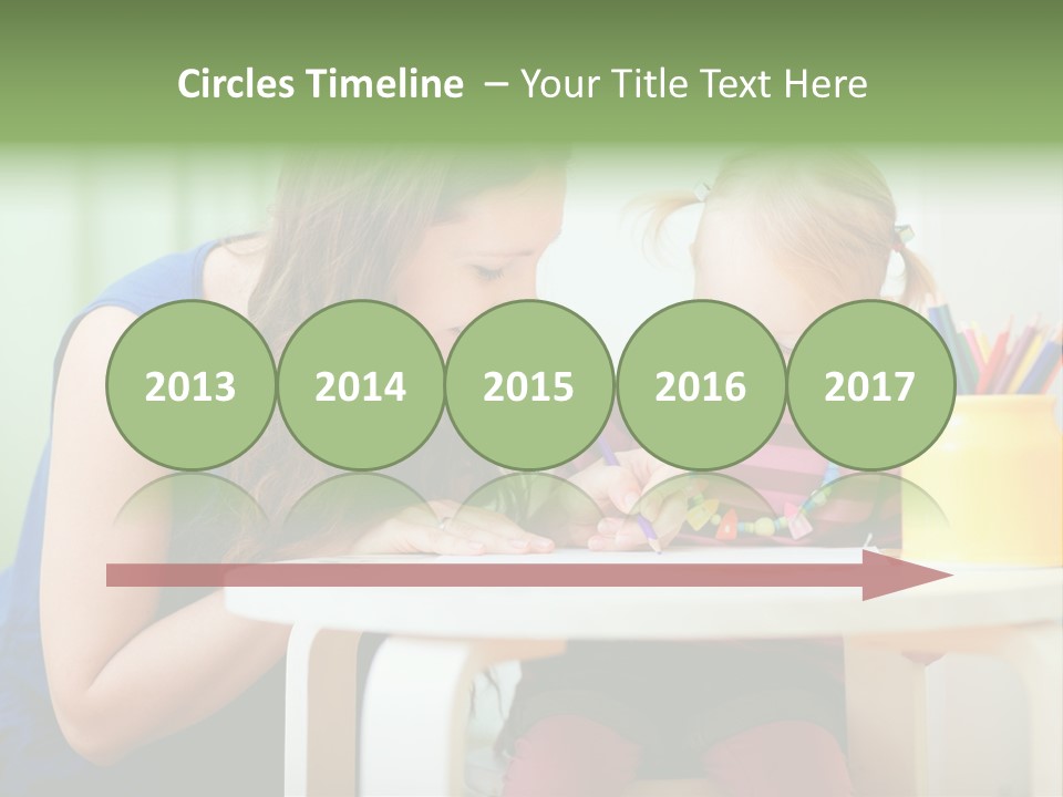 Selling Model Garden PowerPoint Template