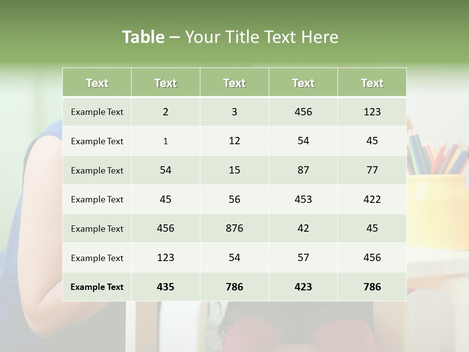 Selling Model Garden PowerPoint Template