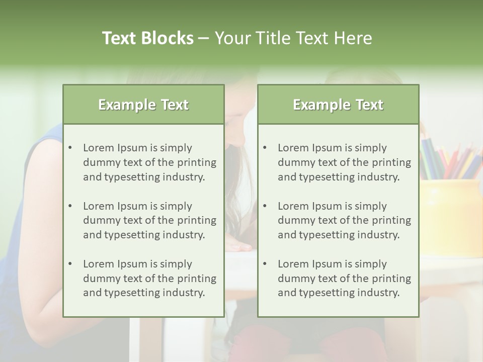 Selling Model Garden PowerPoint Template