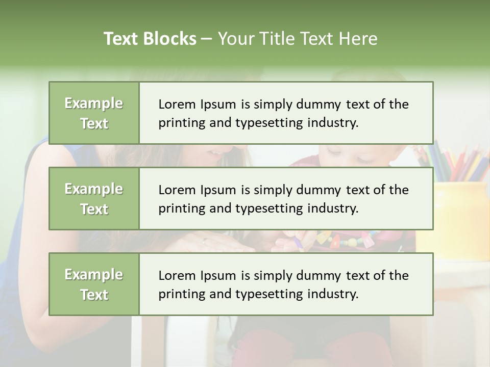 Selling Model Garden PowerPoint Template