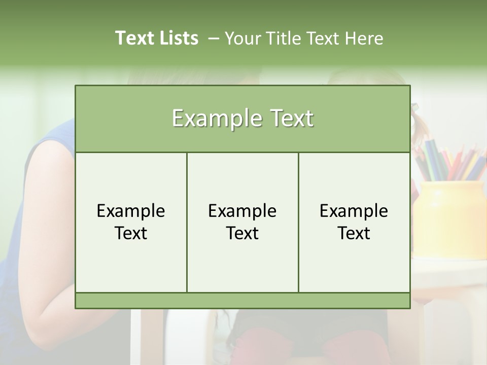 Selling Model Garden PowerPoint Template