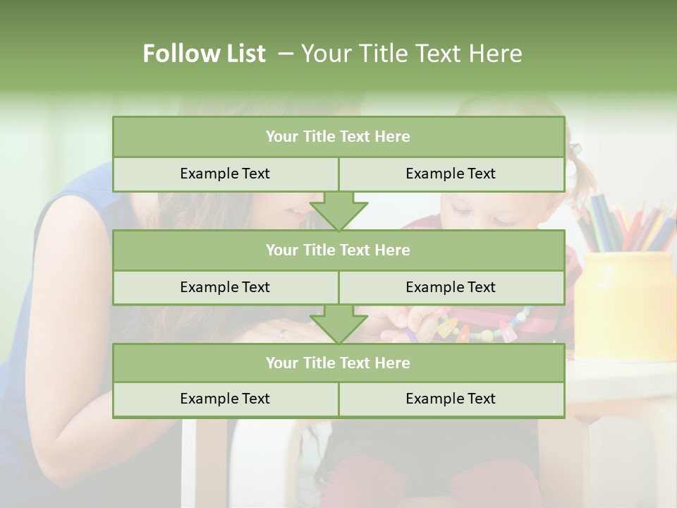 Selling Model Garden PowerPoint Template