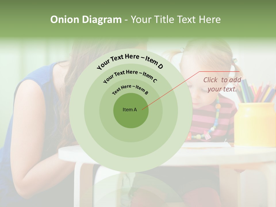 Selling Model Garden PowerPoint Template