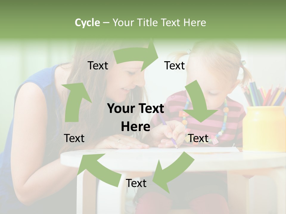 Selling Model Garden PowerPoint Template