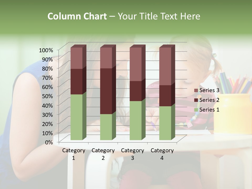 Selling Model Garden PowerPoint Template