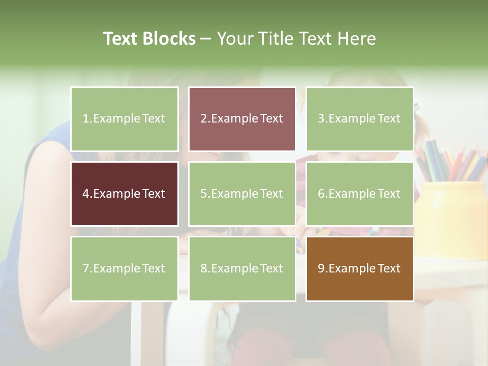 Selling Model Garden PowerPoint Template