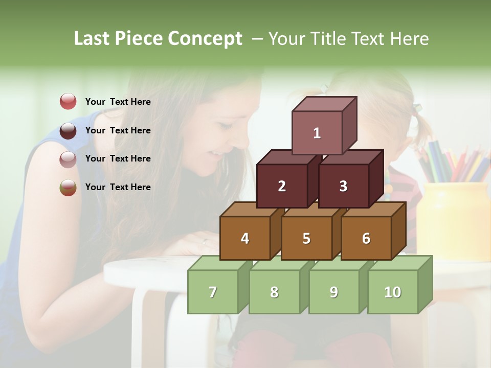 Selling Model Garden PowerPoint Template