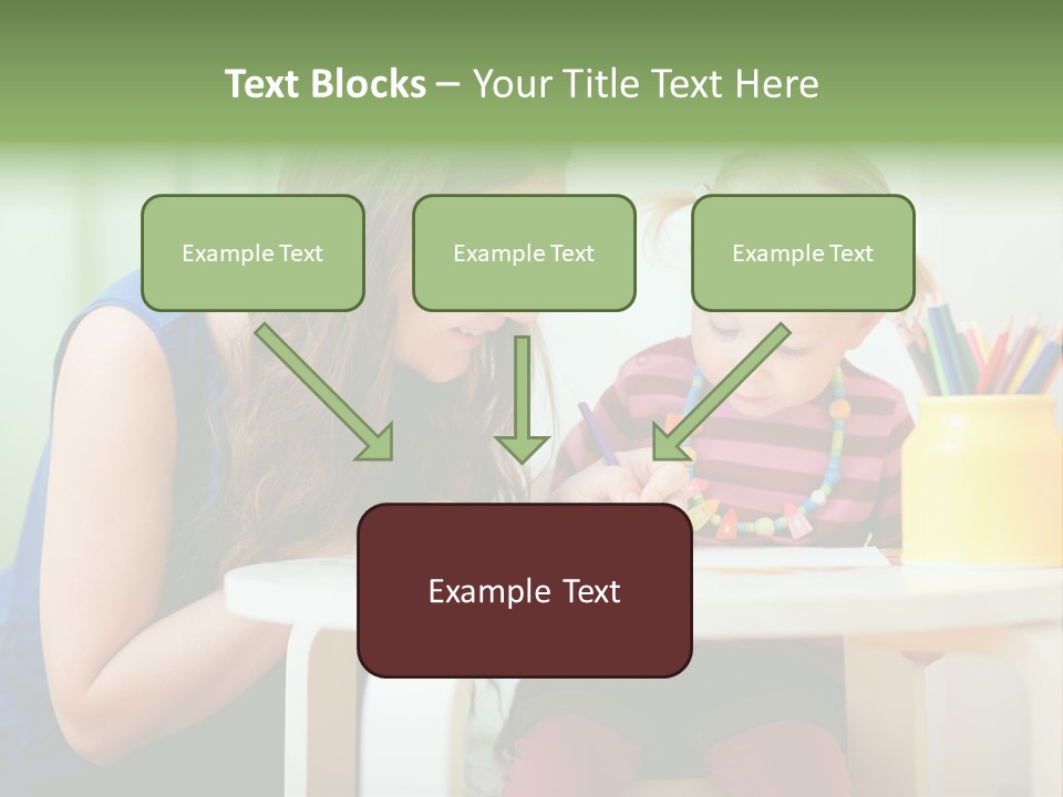 Selling Model Garden PowerPoint Template