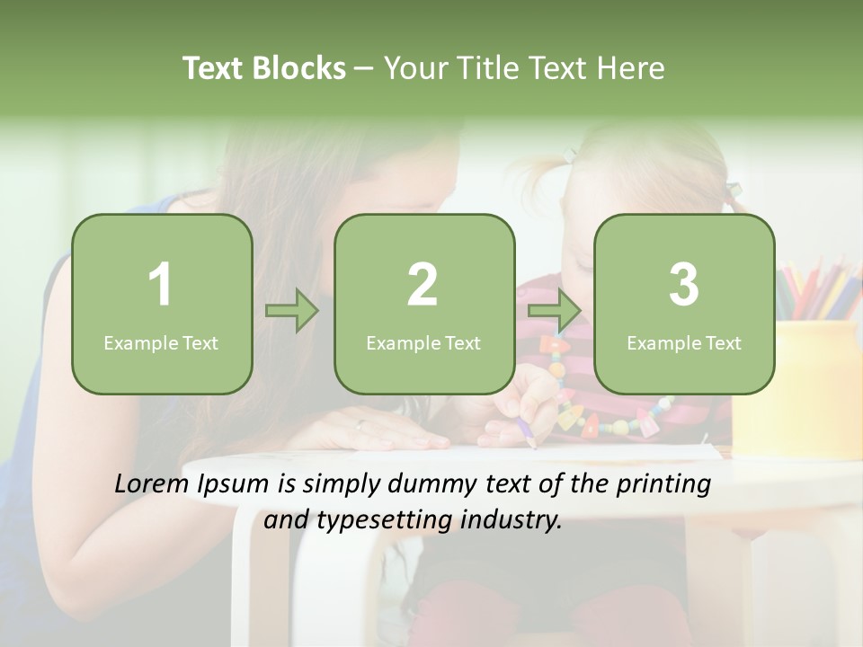 Selling Model Garden PowerPoint Template