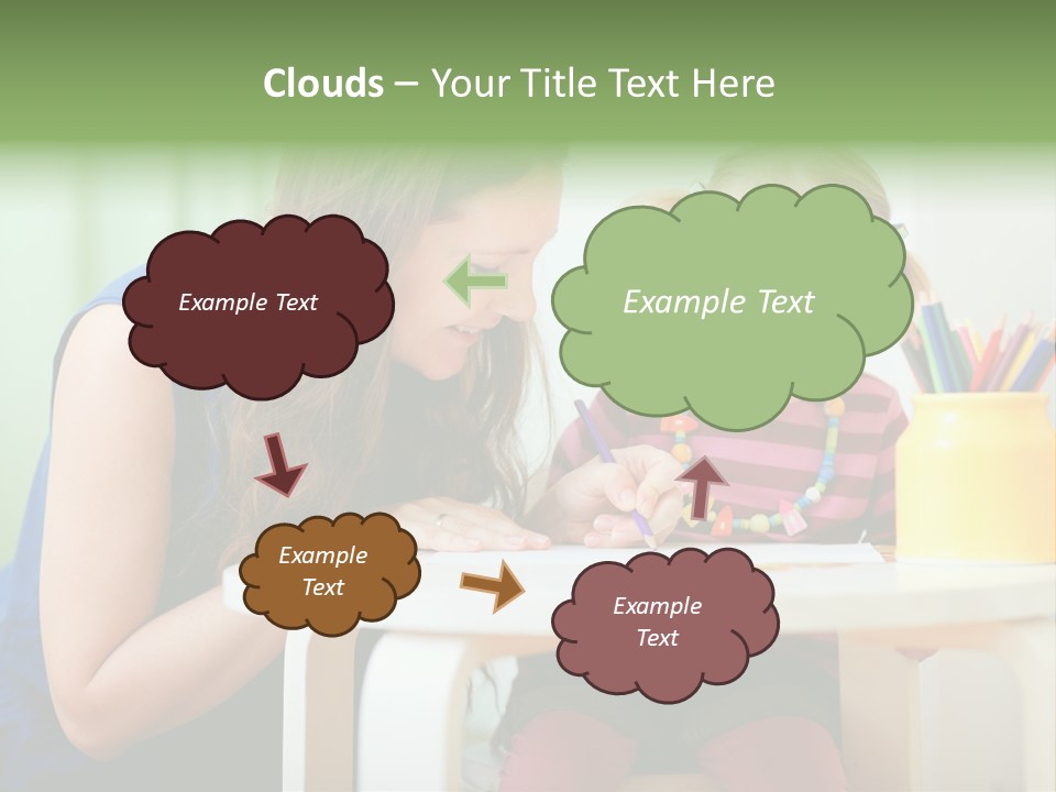 Selling Model Garden PowerPoint Template