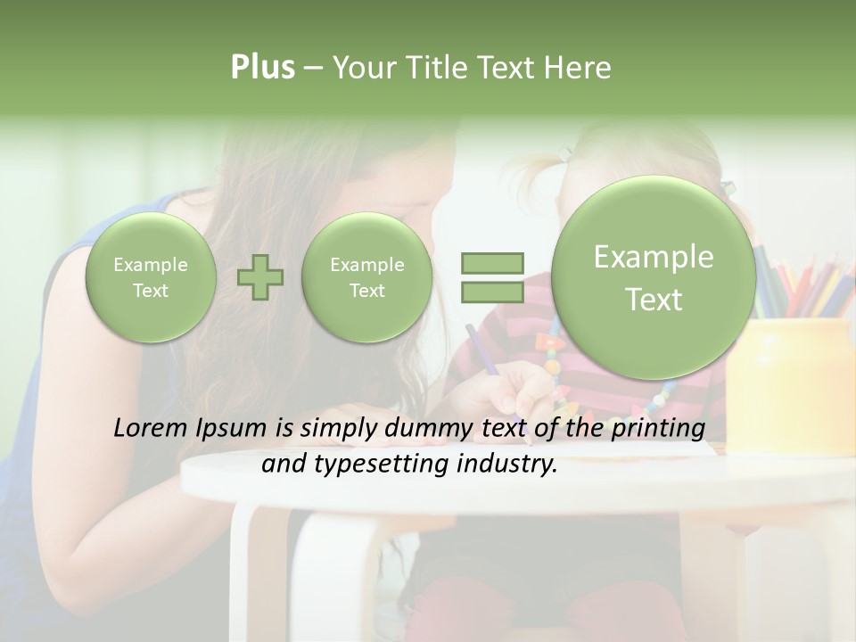 Selling Model Garden PowerPoint Template