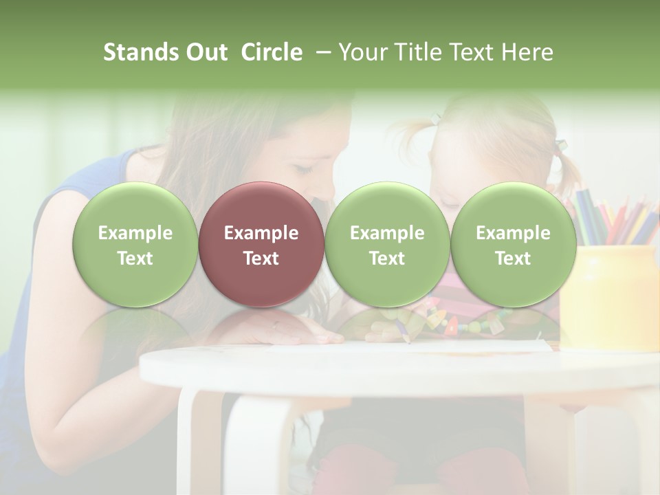 Selling Model Garden PowerPoint Template