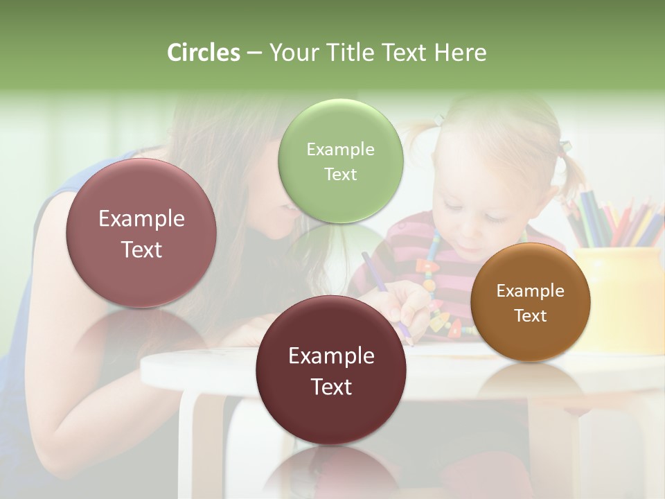 Selling Model Garden PowerPoint Template