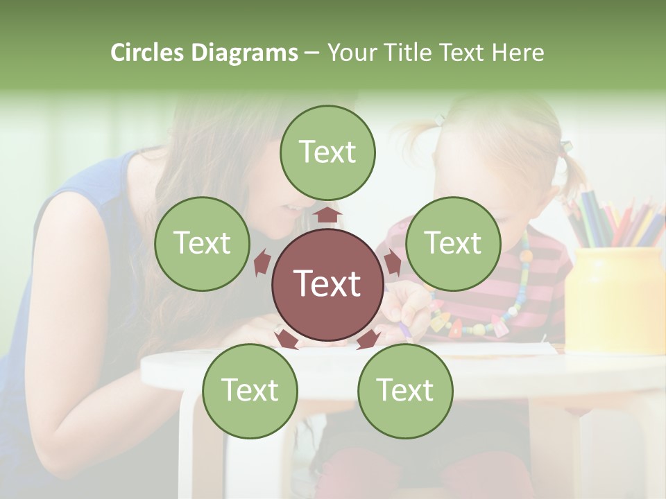 Selling Model Garden PowerPoint Template