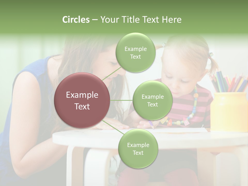 Selling Model Garden PowerPoint Template