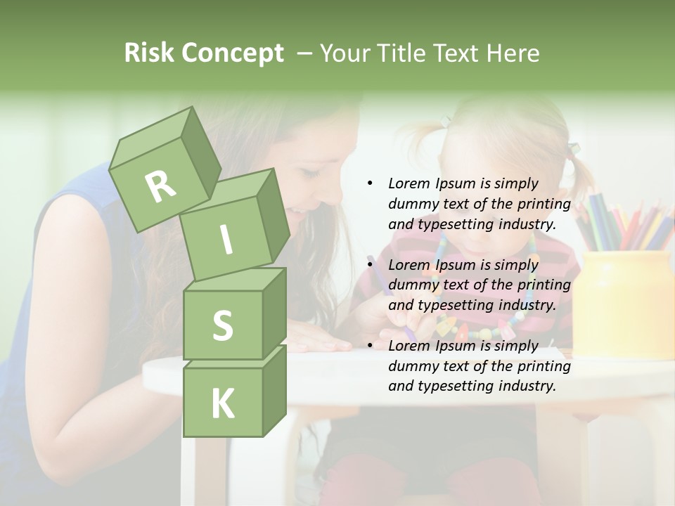 Selling Model Garden PowerPoint Template