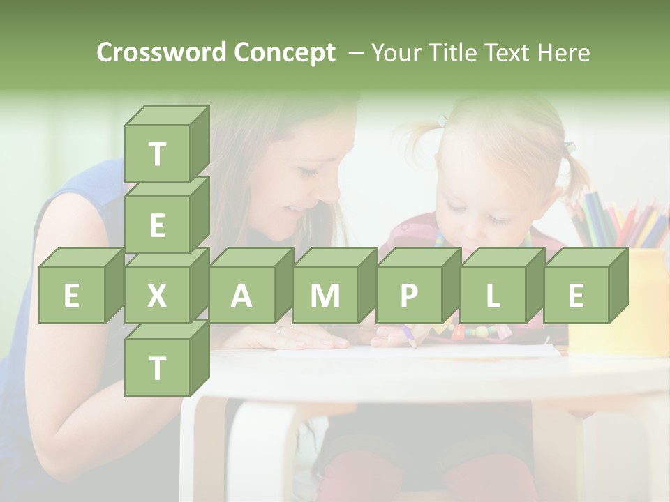 Selling Model Garden PowerPoint Template