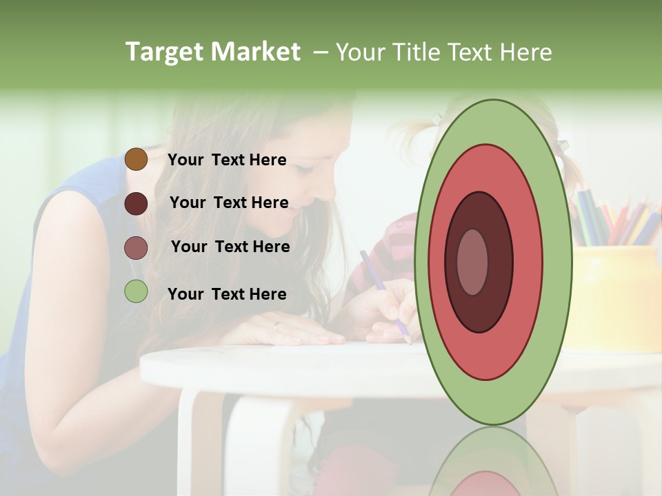 Selling Model Garden PowerPoint Template