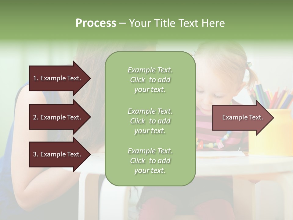 Selling Model Garden PowerPoint Template