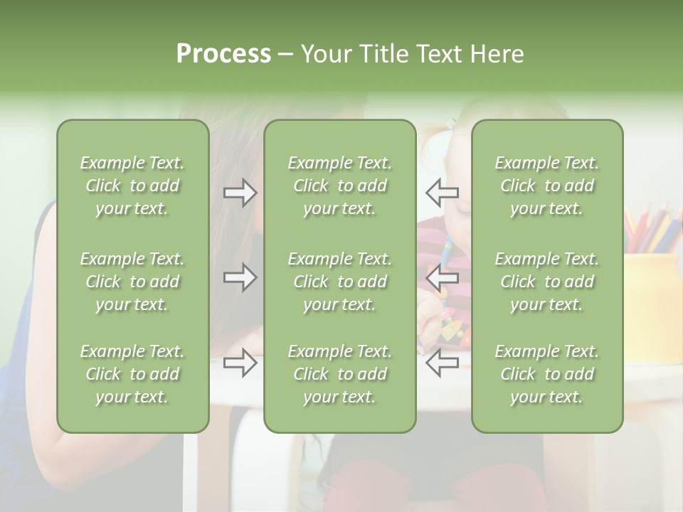 Selling Model Garden PowerPoint Template
