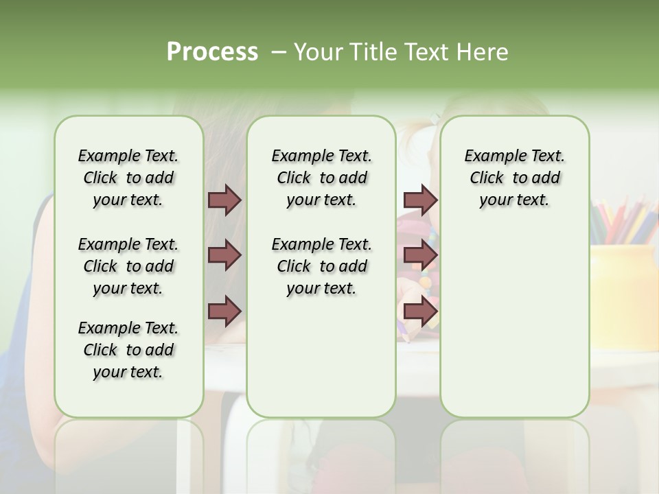 Selling Model Garden PowerPoint Template