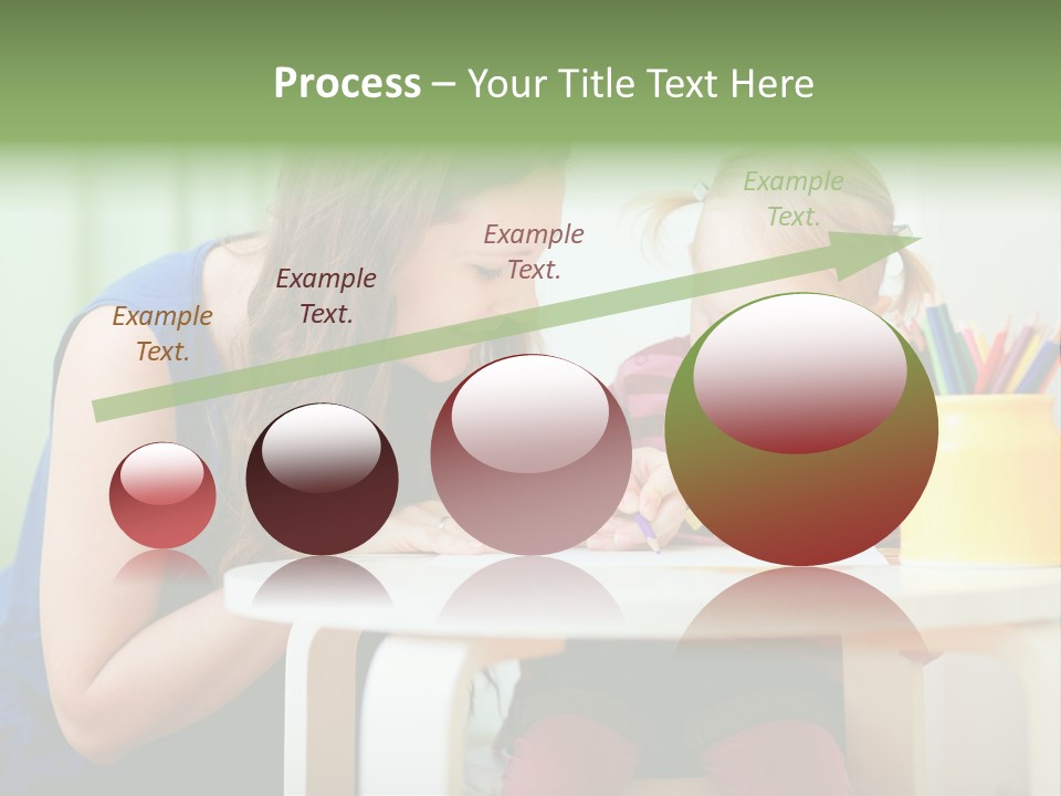 Selling Model Garden PowerPoint Template
