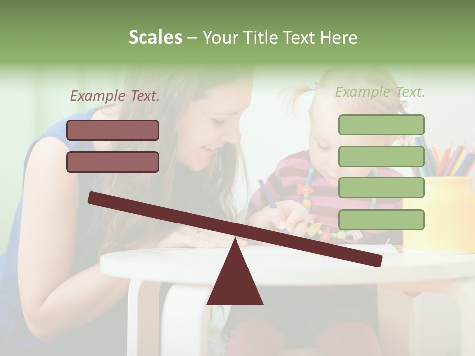 Selling Model Garden PowerPoint Template
