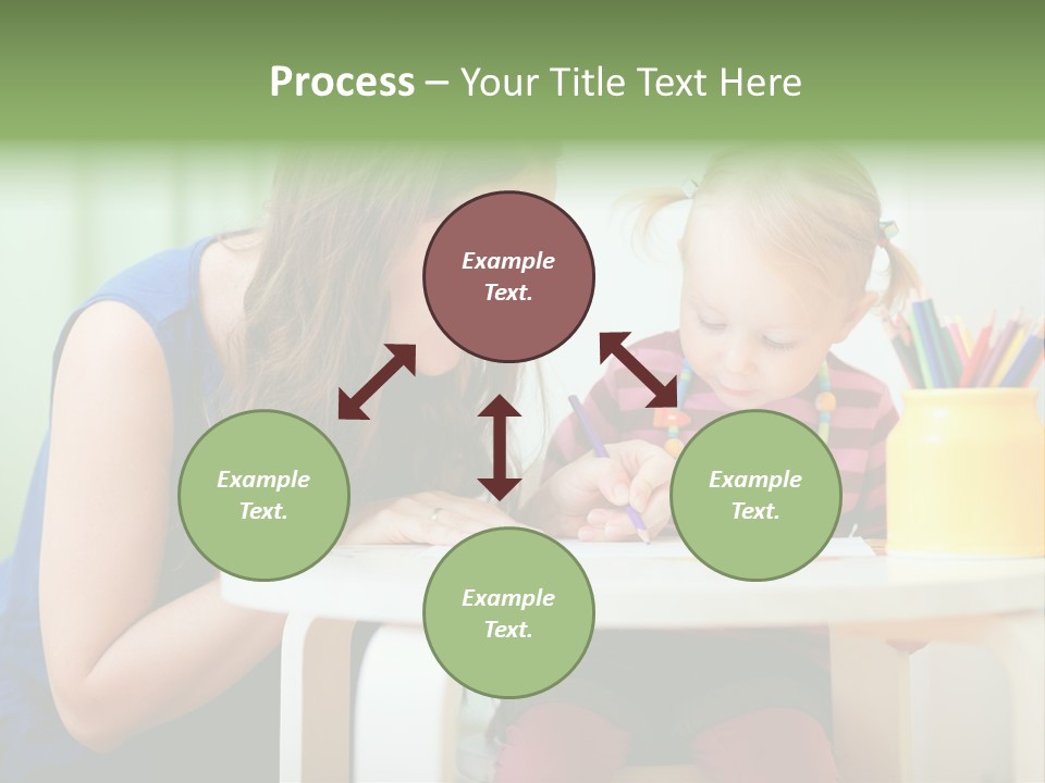 Selling Model Garden PowerPoint Template