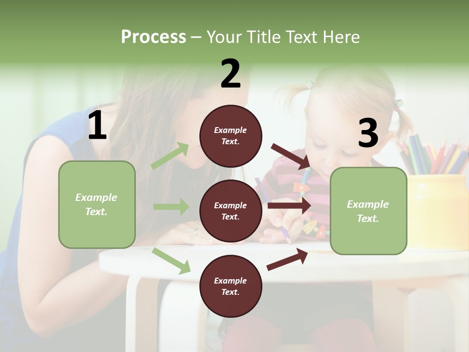 Selling Model Garden PowerPoint Template