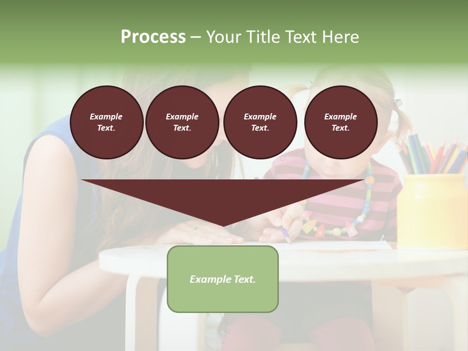 Selling Model Garden PowerPoint Template