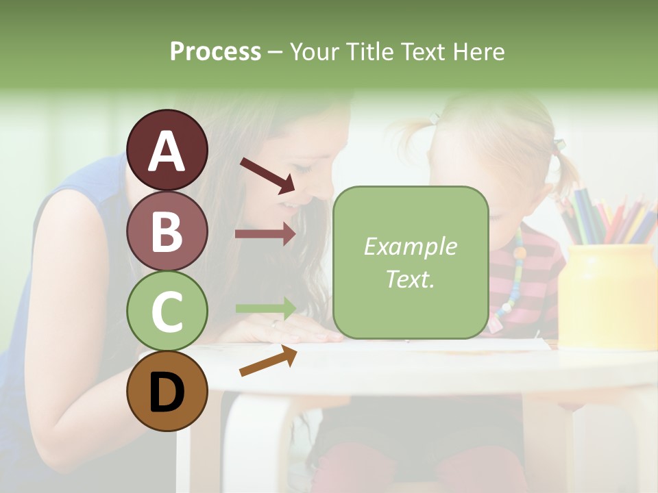 Selling Model Garden PowerPoint Template